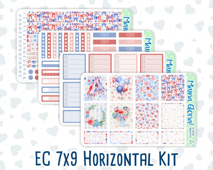 Kit 0273 - 7x9 - Horizontal - Weekly Kit - July - Americana In Bloom