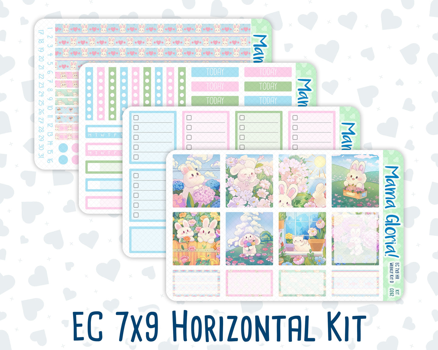 Kit 0262 - 7x9 - Horizontal - Weekly Kit - April - Spring Puffs