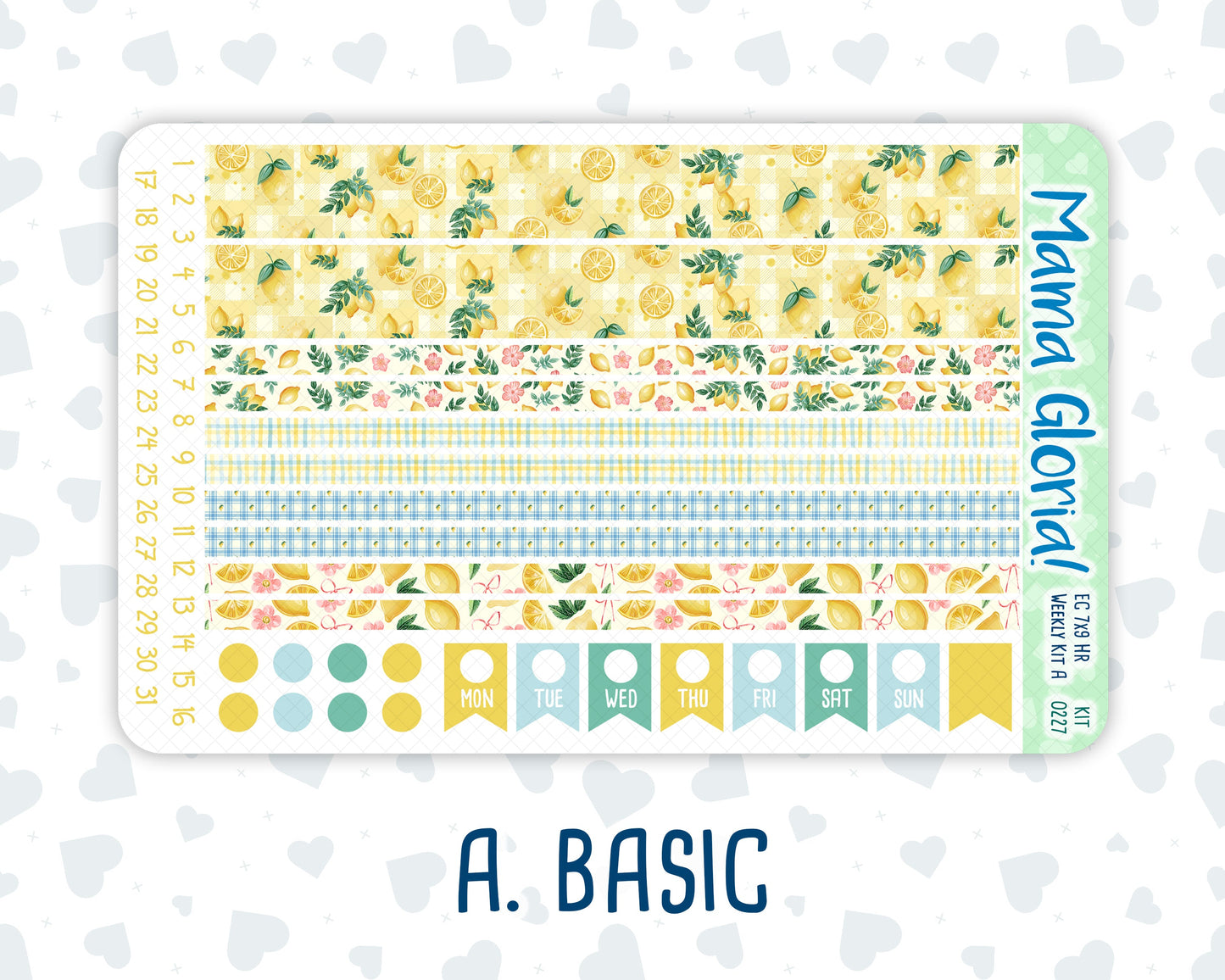 Kit 0227 - 7x9 - Horizontal - Weekly Kit - July - Lemon Grove