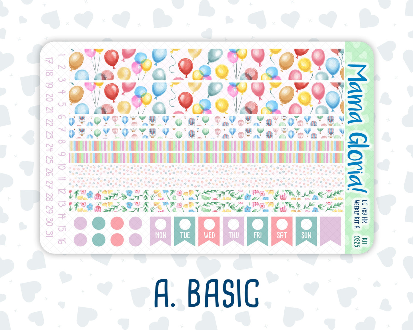Kit 0225 - 7x9 - Horizontal - Weekly Kit - July - Carnival Joy