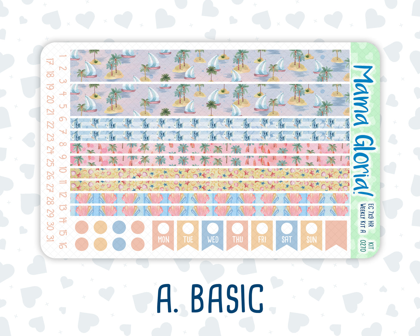 Kit 0270 - 7x9 - Horizontal - Weekly Kit - June - Beachside Bliss