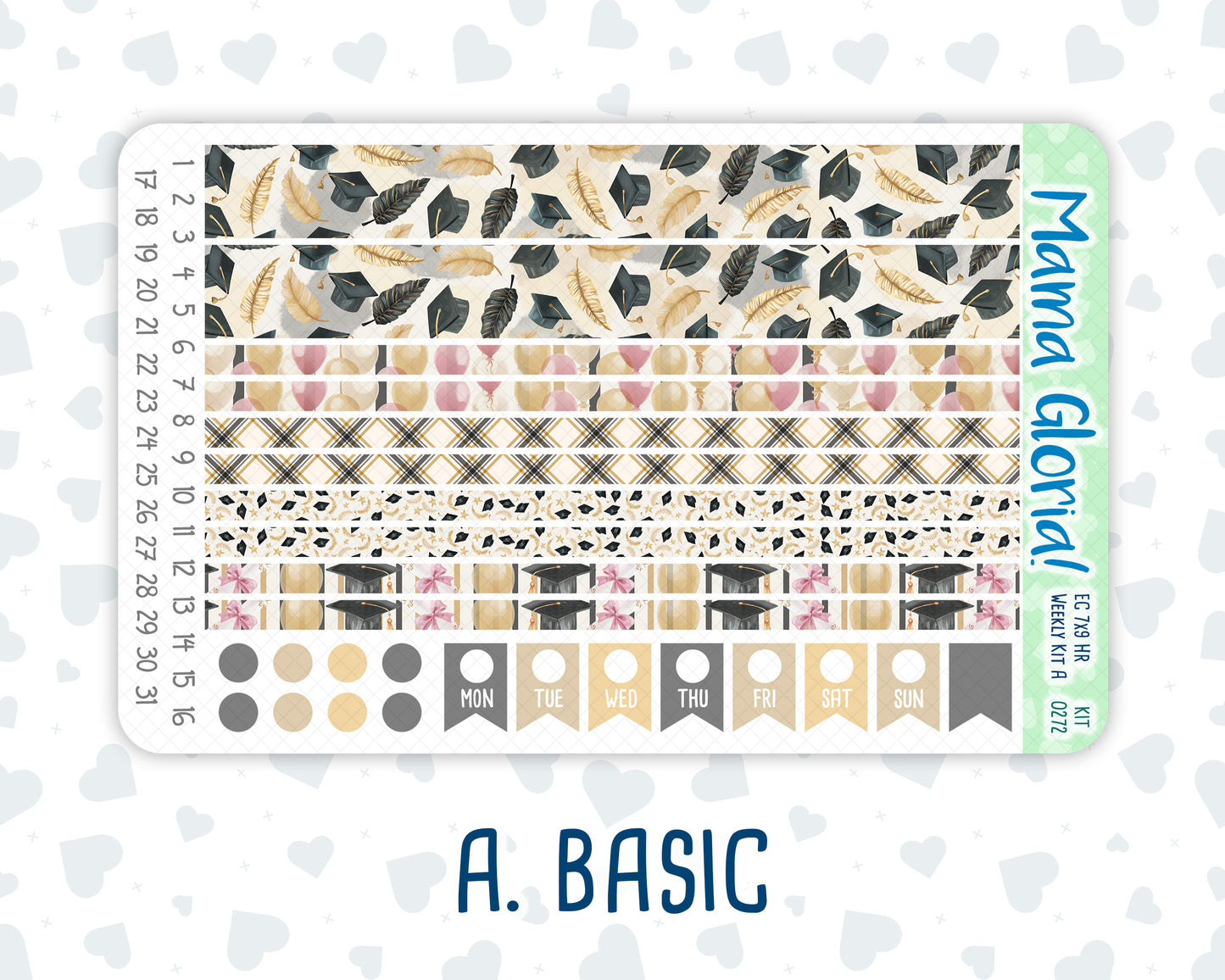 Kit 0272 - 7x9 - Horizontal - Weekly Kit - May - Graduation