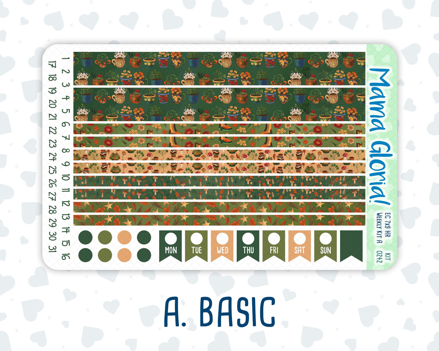 Kit 0242 - 7x9 - Horizontal - Weekly Kit - November - Cottage Autumn
