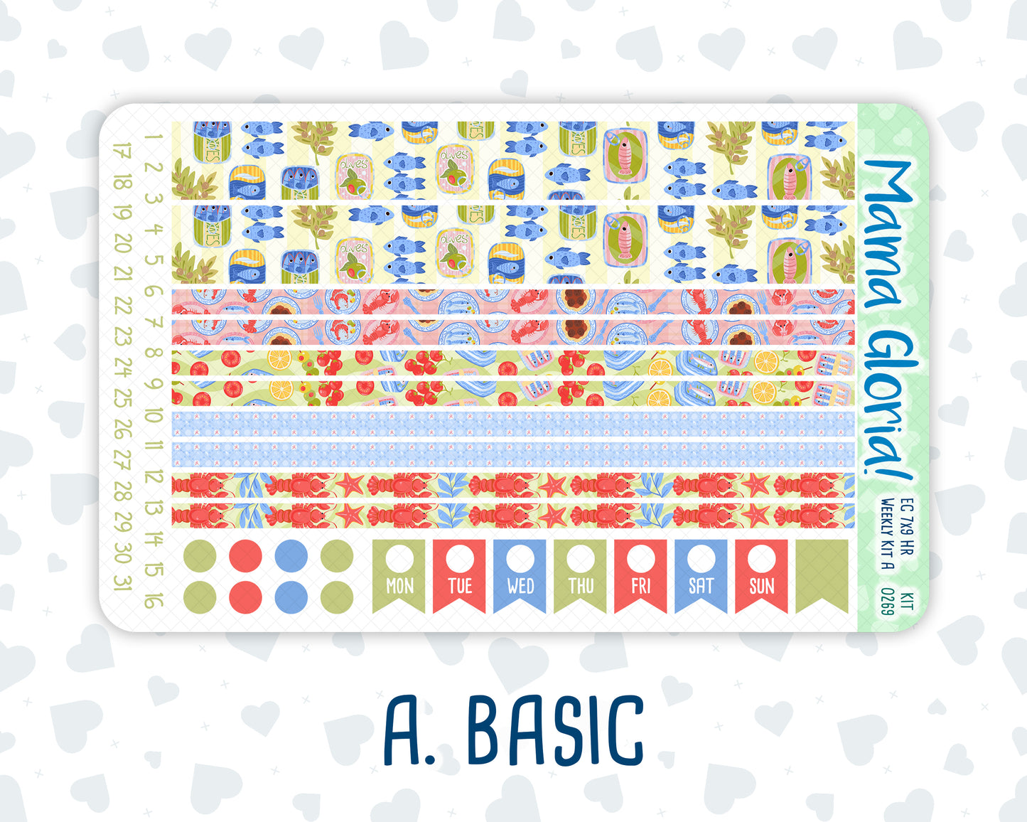 Kit 0269 - 7x9 - Horizontal - Weekly Kit - June - Dolce Mare
