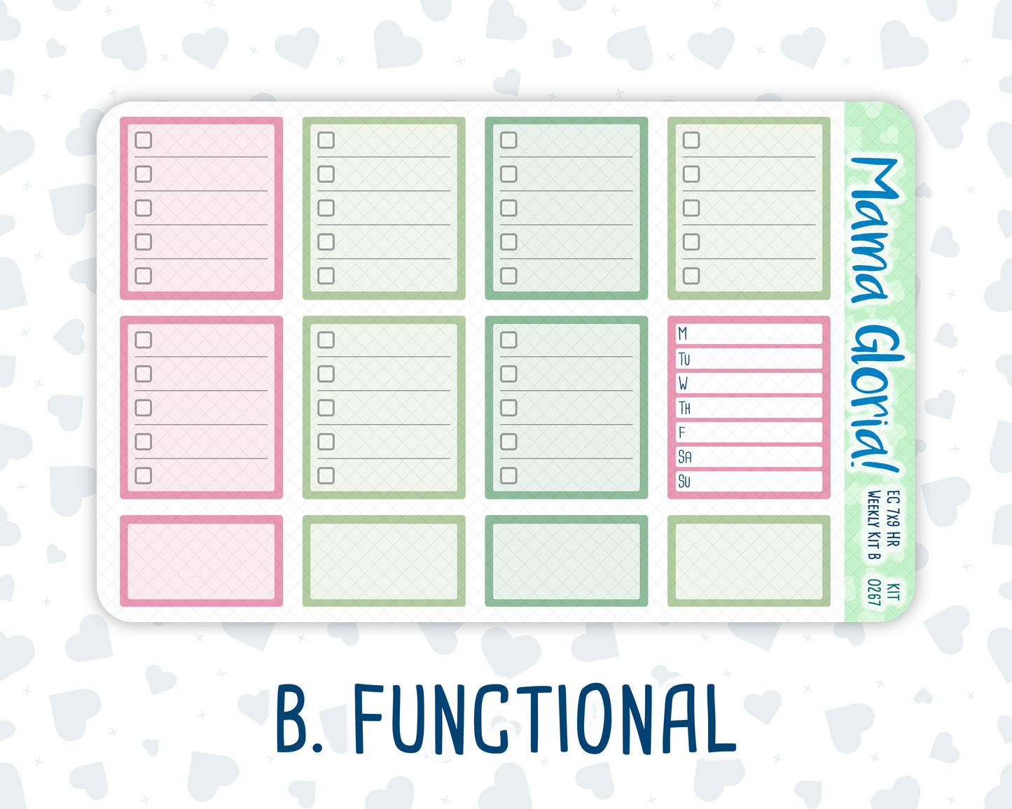 Kit 0267 - 7x9 - Horizontal - Weekly Kit - May - Flowers For Mama