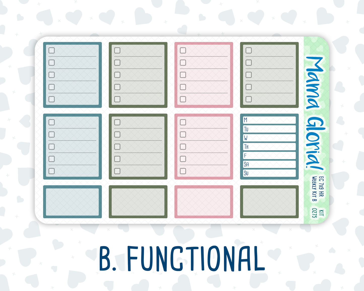Kit 0275 - 7x9 - Horizontal - Weekly Kit - July - Tropical Safari Blush