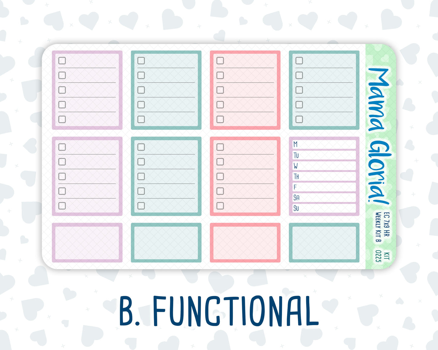 Kit 0225 - 7x9 - Horizontal - Weekly Kit - July - Carnival Joy