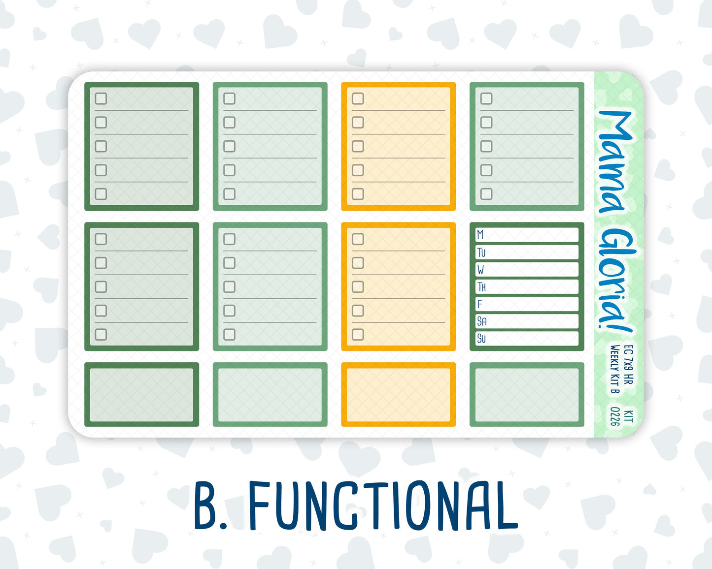 Kit 0226 - 7x9 - Horizontal - Weekly Kit - July - Tropical Whimsy