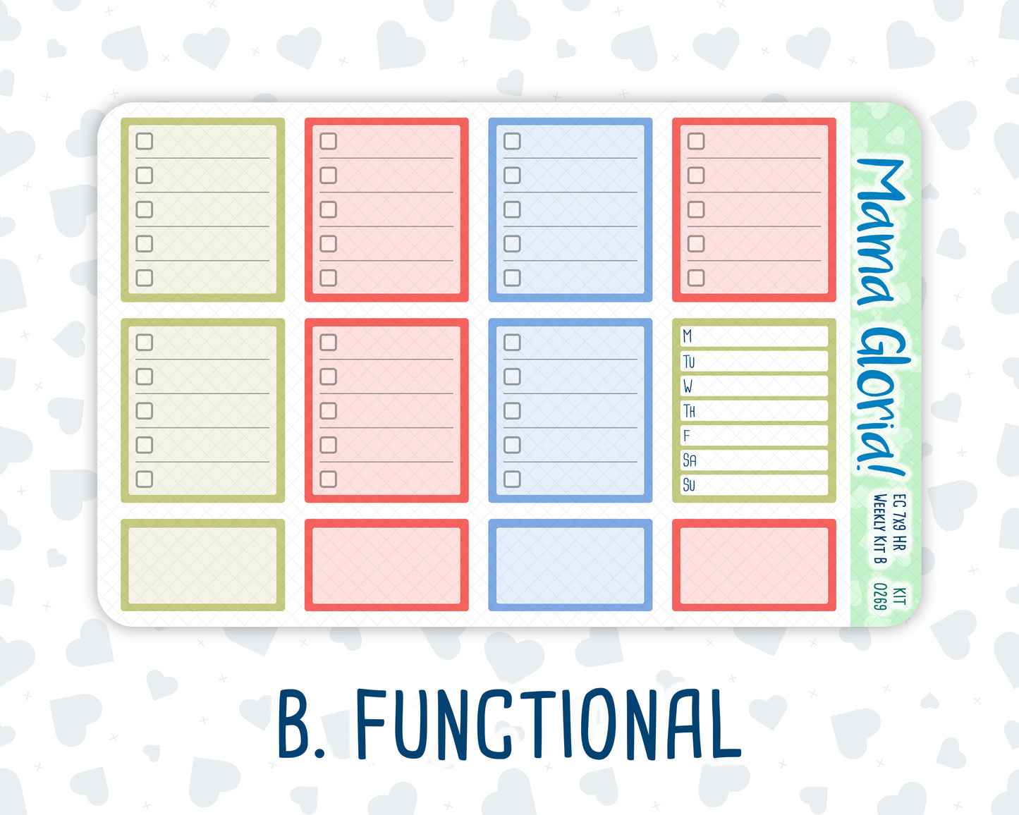 Kit 0269 - 7x9 - Horizontal - Weekly Kit - June - Dolce Mare