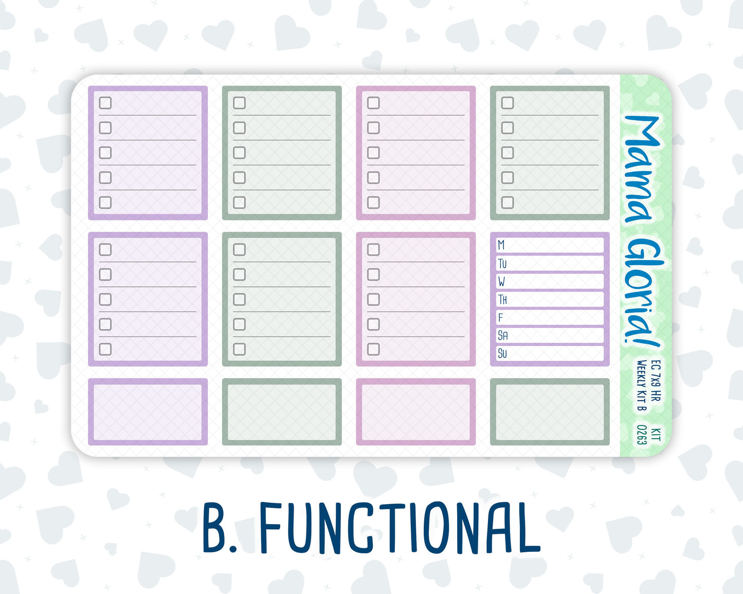 Kit 0263 - 7x9 - Horizontal - Weekly Kit - April - Lavender Drift