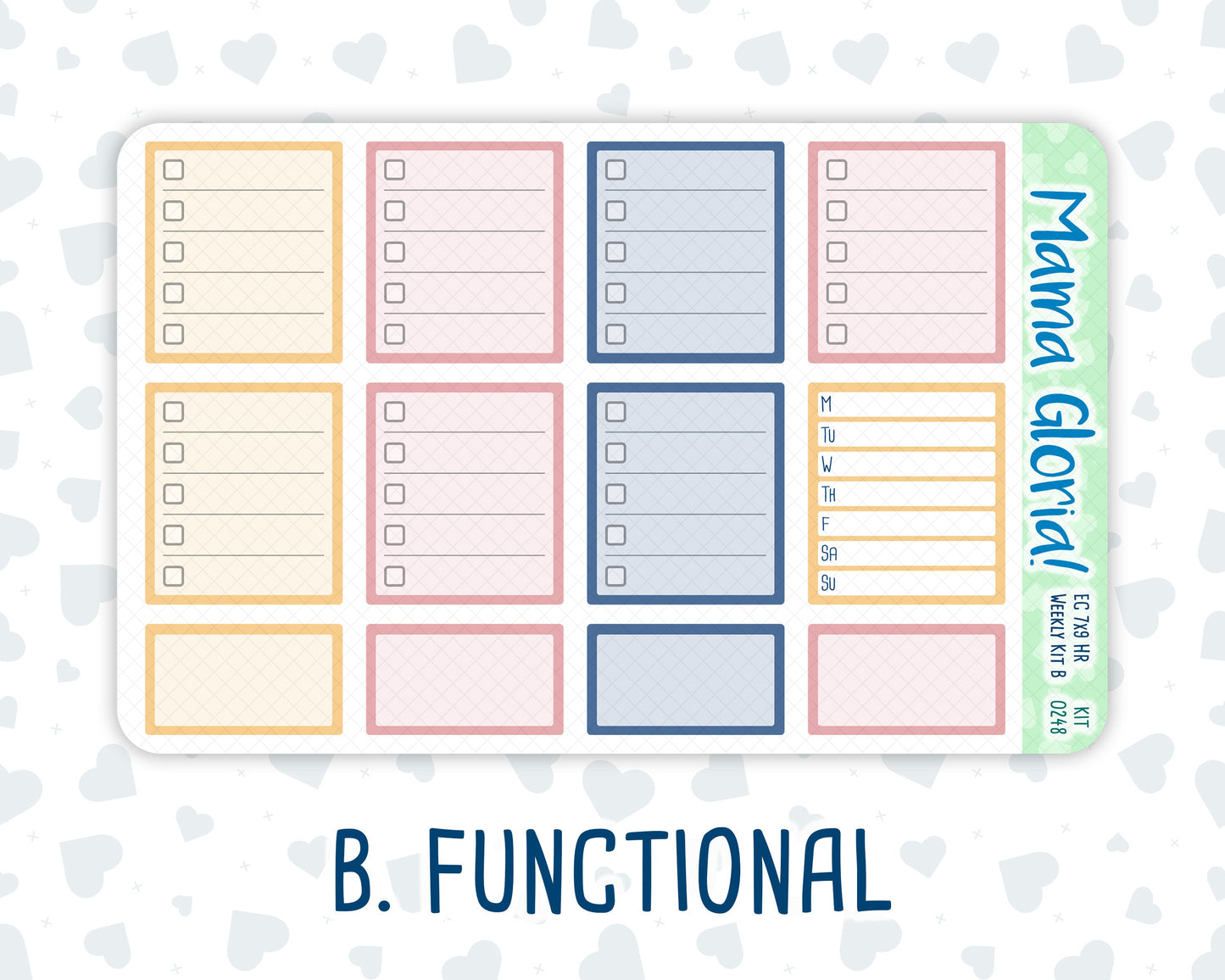 Kit 0248 - 7x9 - Horizontal - Weekly Kit - January - Midnight Countdown