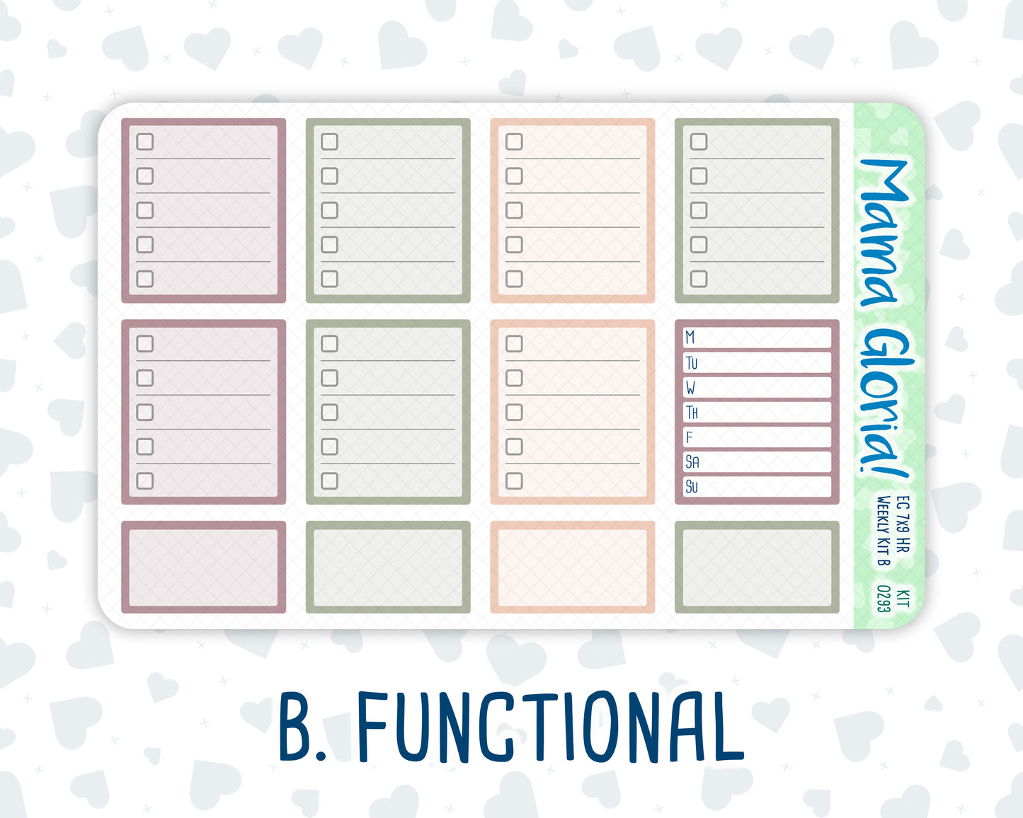 Kit 0293 - 7x9 - Horizontal - Weekly Kit - September - Fleur de Provence