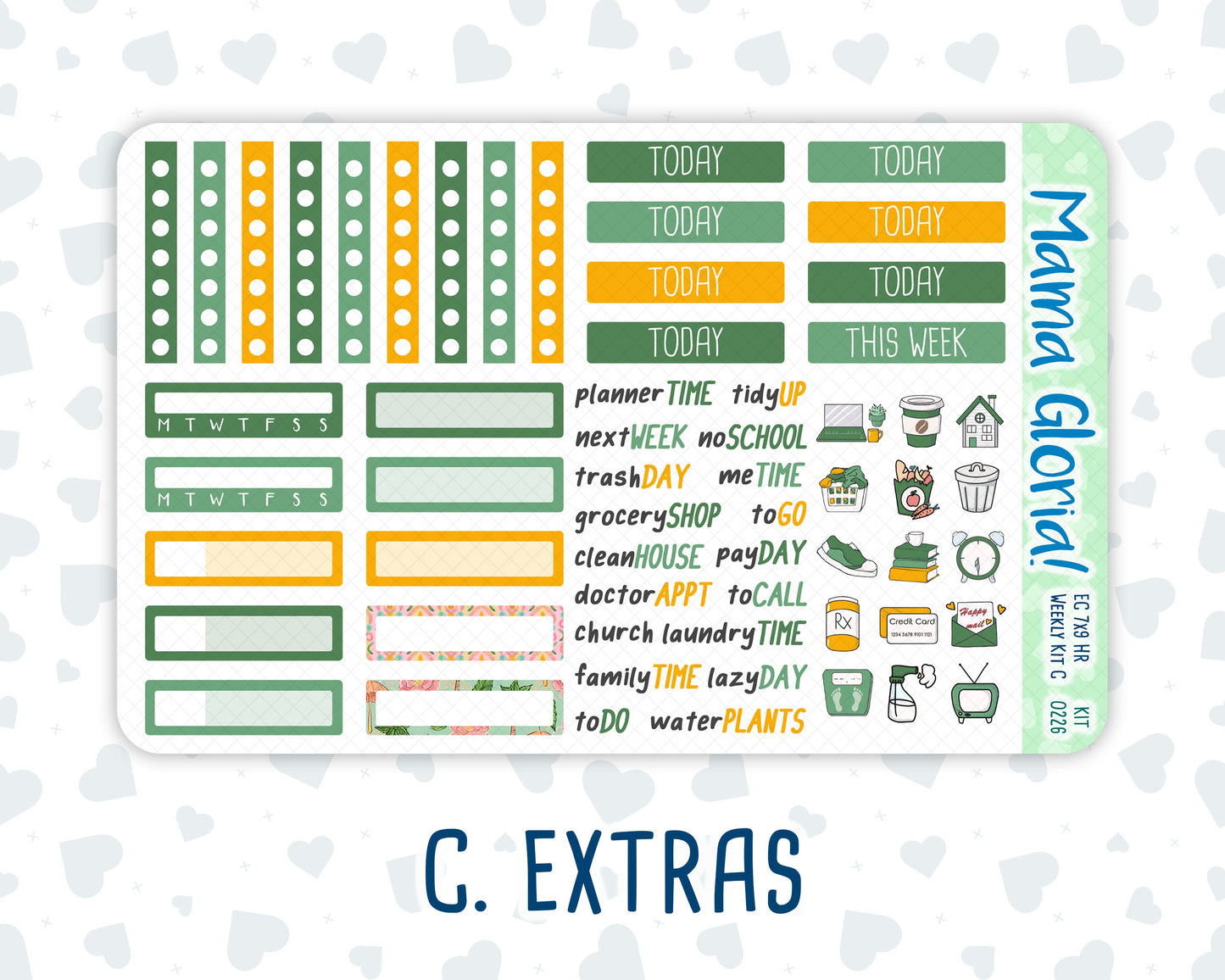 Kit 0226 - 7x9 - Horizontal - Weekly Kit - July - Tropical Whimsy
