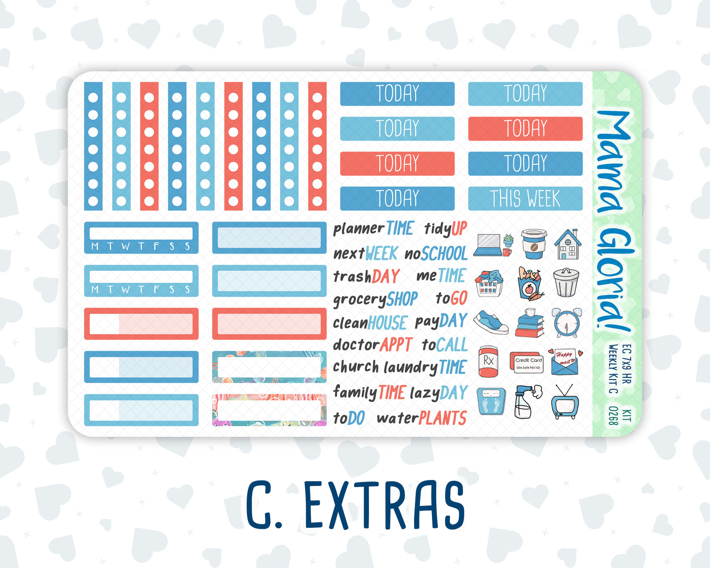 Kit 0268 - 7x9 - Horizontal - Weekly Kit - June - Sea Sweeties