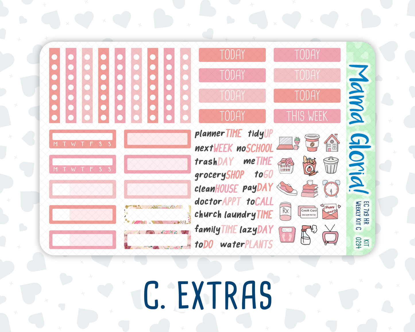 Kit 0294 - 7x9 - Horizontal - Weekly Kit - September - Rosy Reveria