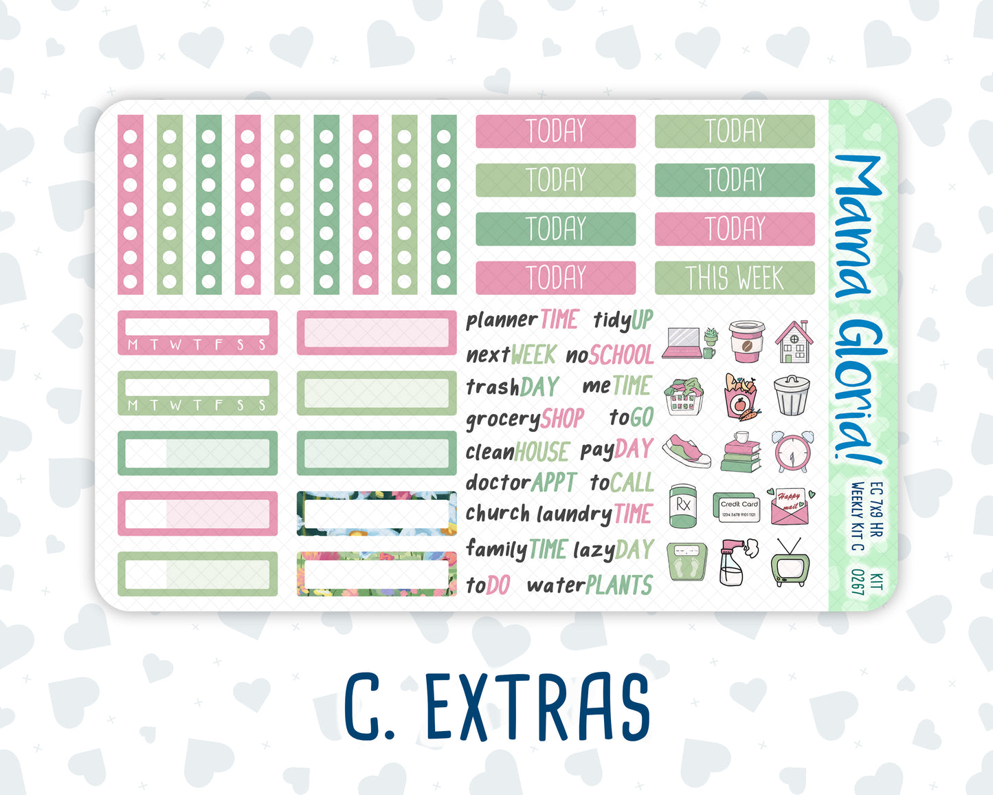 Kit 0267 - 7x9 - Horizontal - Weekly Kit - May - Flowers For Mama