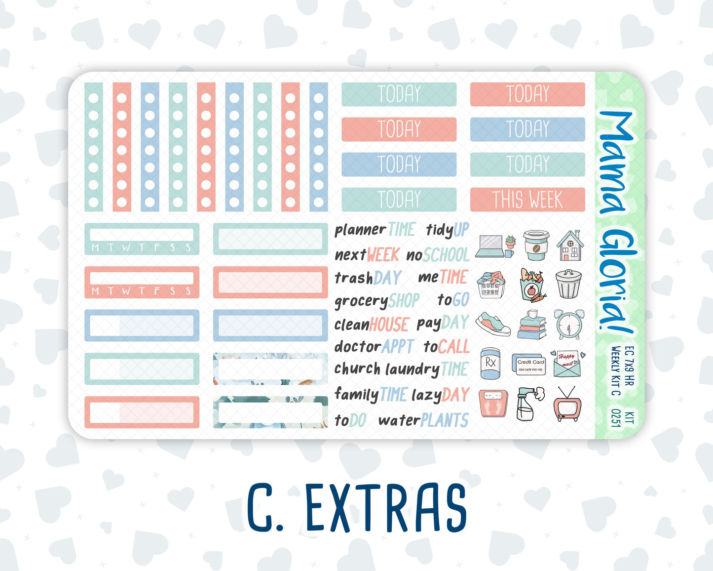 Kit 0251 - 7x9 - Horizontal - Weekly Kit - January - Pine & Paws