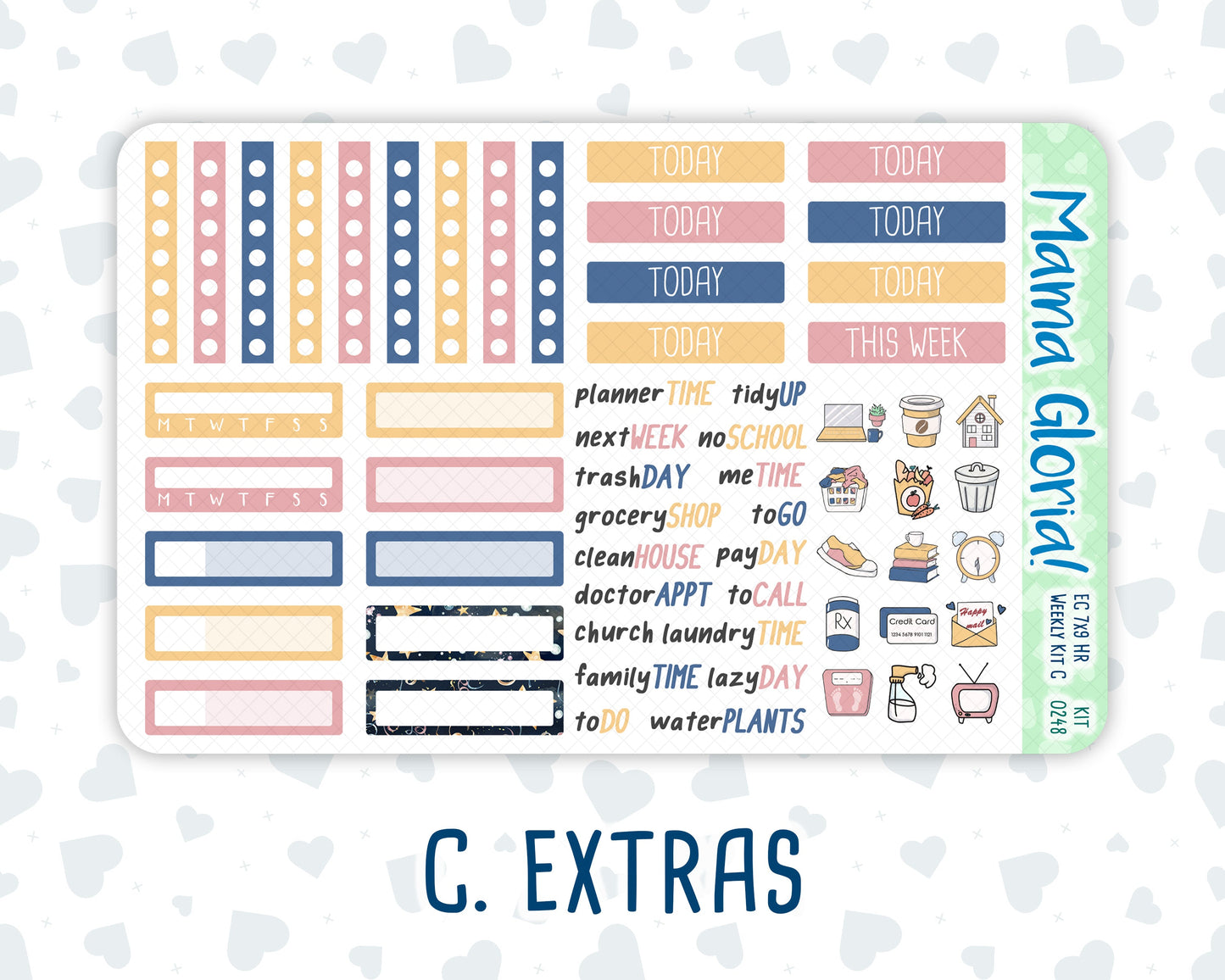 Kit 0248 - 7x9 - Horizontal - Weekly Kit - January - Midnight Countdown