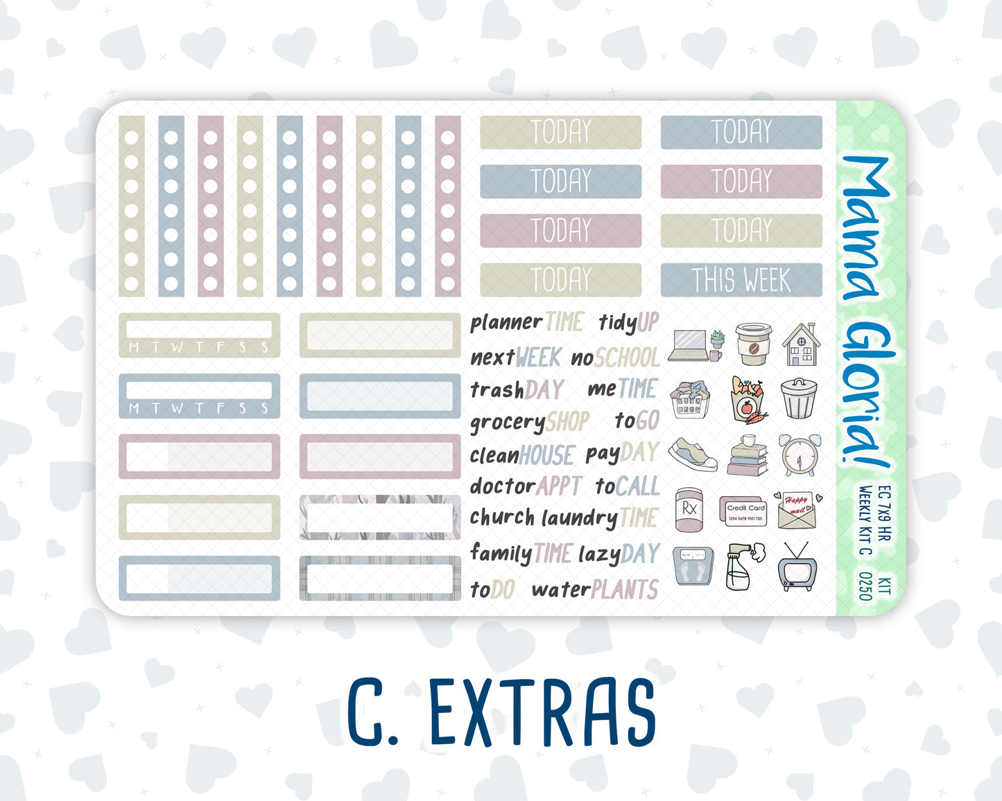 Kit 0250 - 7x9 - Horizontal - Weekly Kit - Quiet January