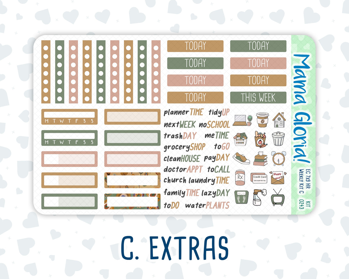 Kit 0243 - 7x9 - Horizontal - Weekly Kit - November - Boho Autumn