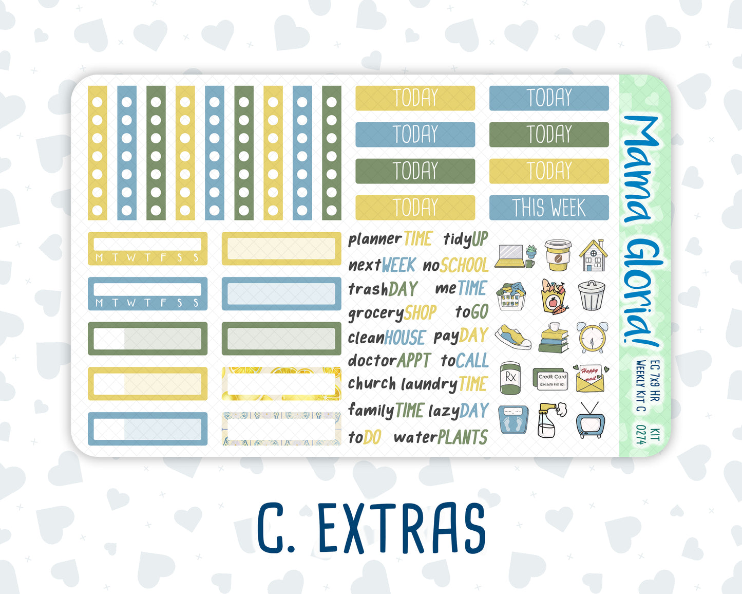 Kit 0274 - 7x9 - Horizontal - Weekly Kit - July - Sunny Lemon Shore