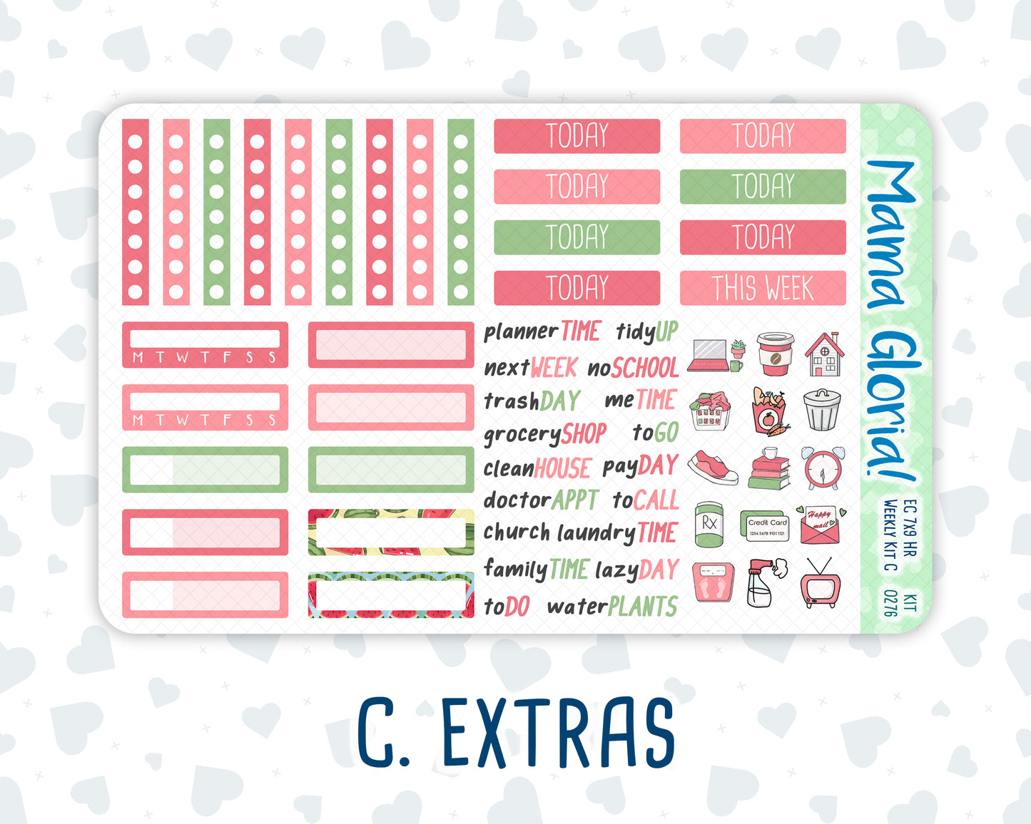 Kit 0276 - 7x9 - Horizontal - Weekly Kit - July - Melon Crush