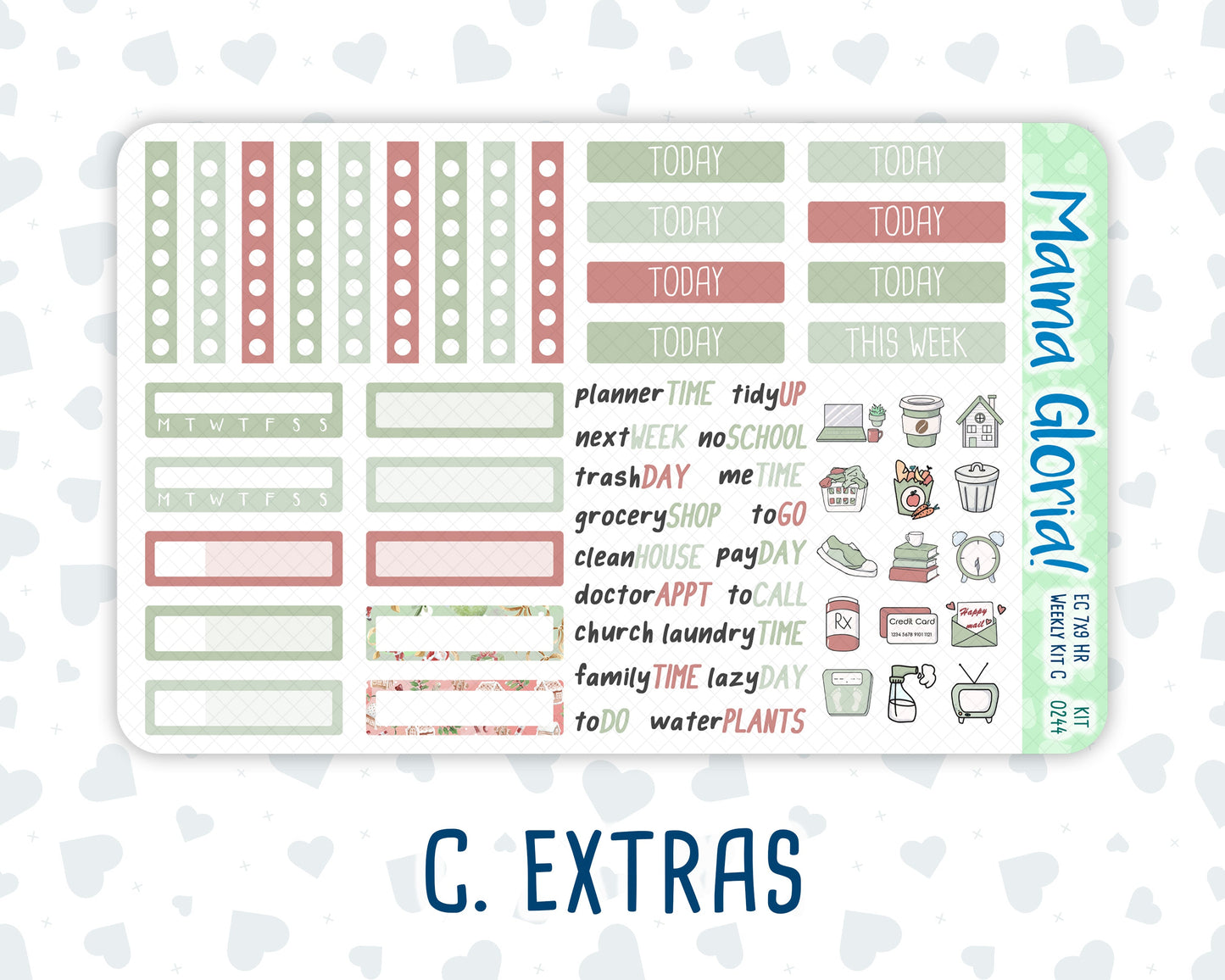 Kit 0244 - 7x9 - Horizontal - Weekly Kit - December - Santas Village