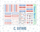 Kit 0273 - 7x9 - Horizontal - Weekly Kit - July - Americana In Bloom