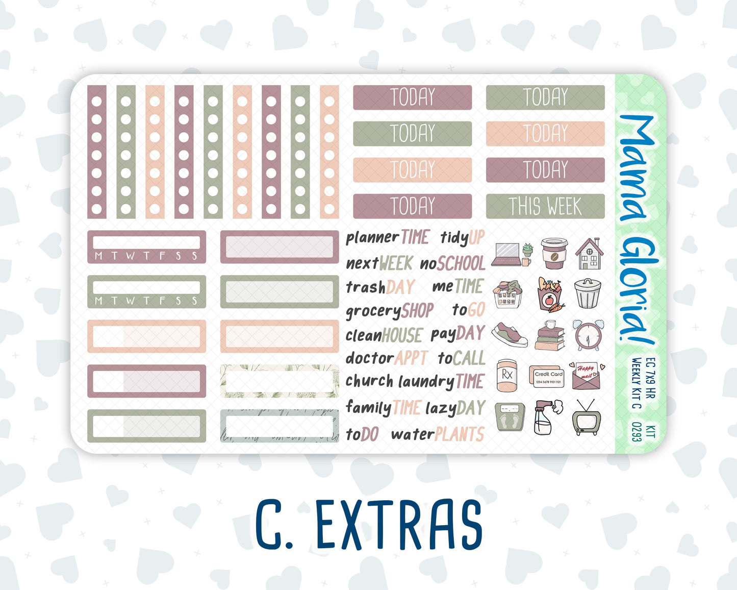 Kit 0293 - 7x9 - Horizontal - Weekly Kit - September - Fleur de Provence