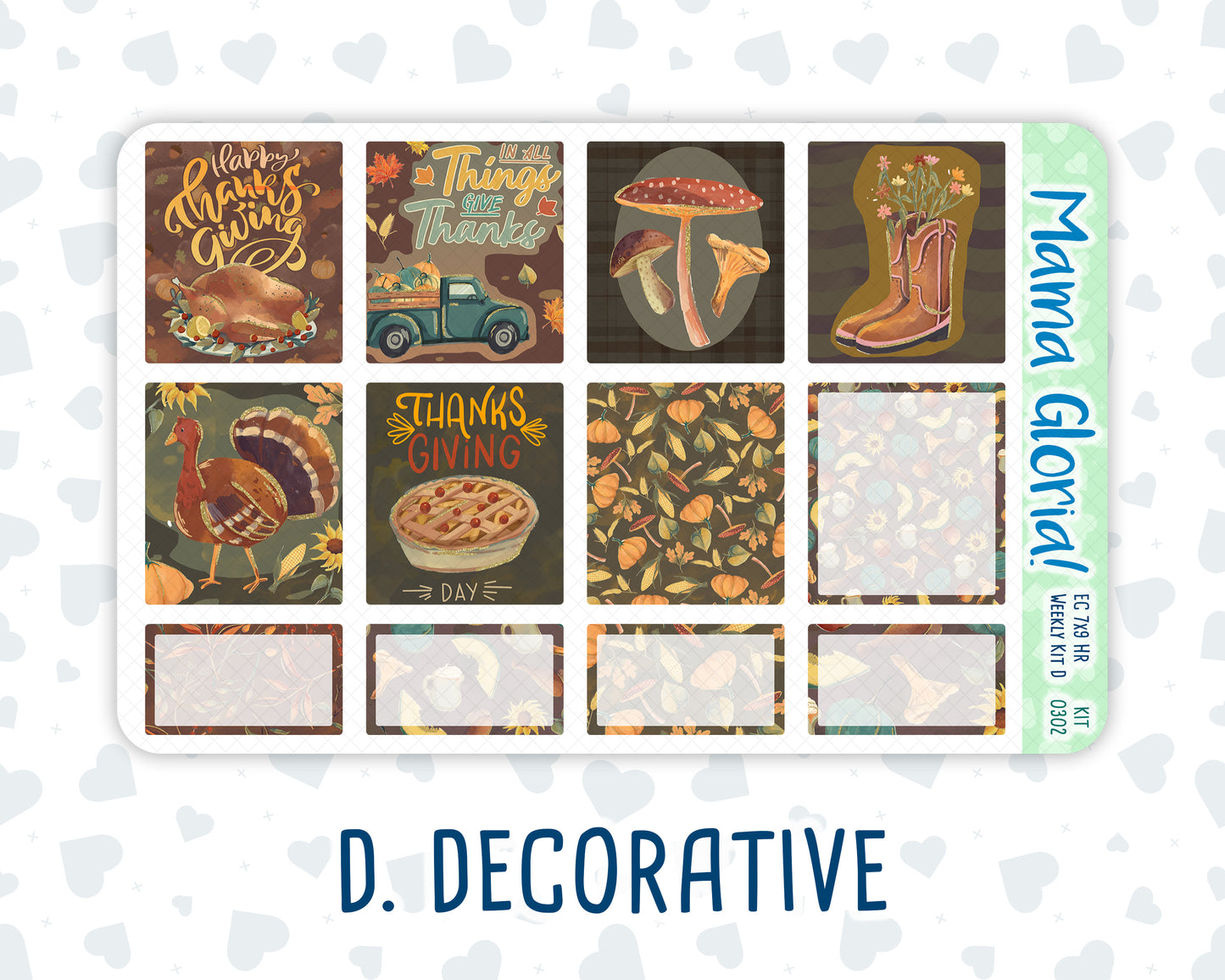 Kit 0302 - 7x9 - Horizontal - Weekly Kit - November - Thankful Season