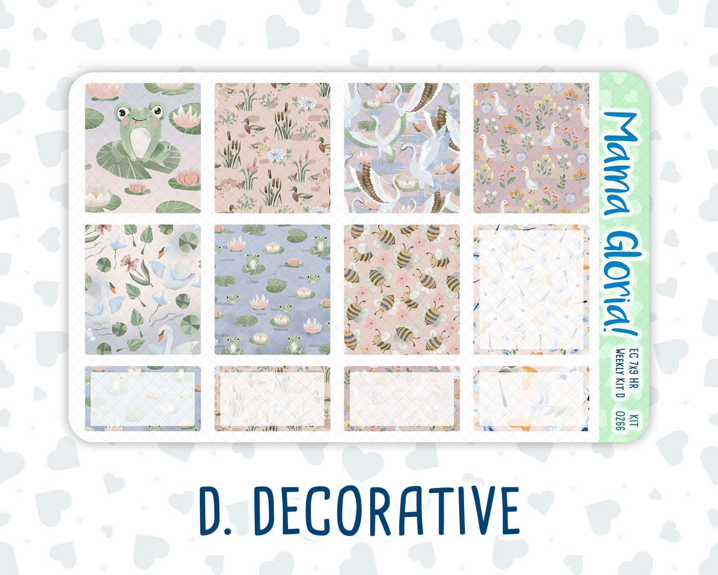 Kit 0266 - 7x9 - Horizontal - Weekly Kit - May - Froggy Lake Picnic