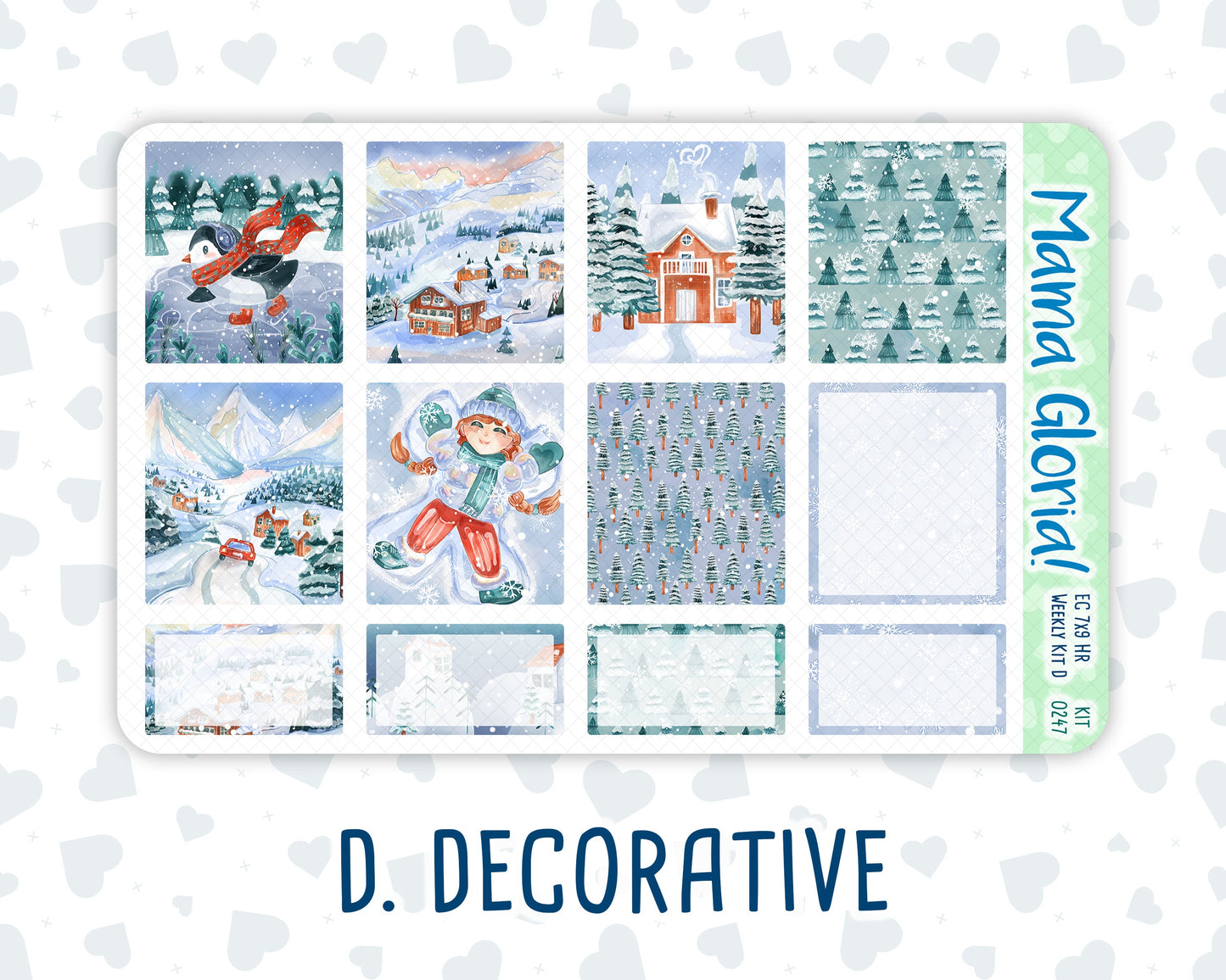 Kit 0247 - 7x9 - Horizontal - Weekly Kit - December - Snow Day Adventures
