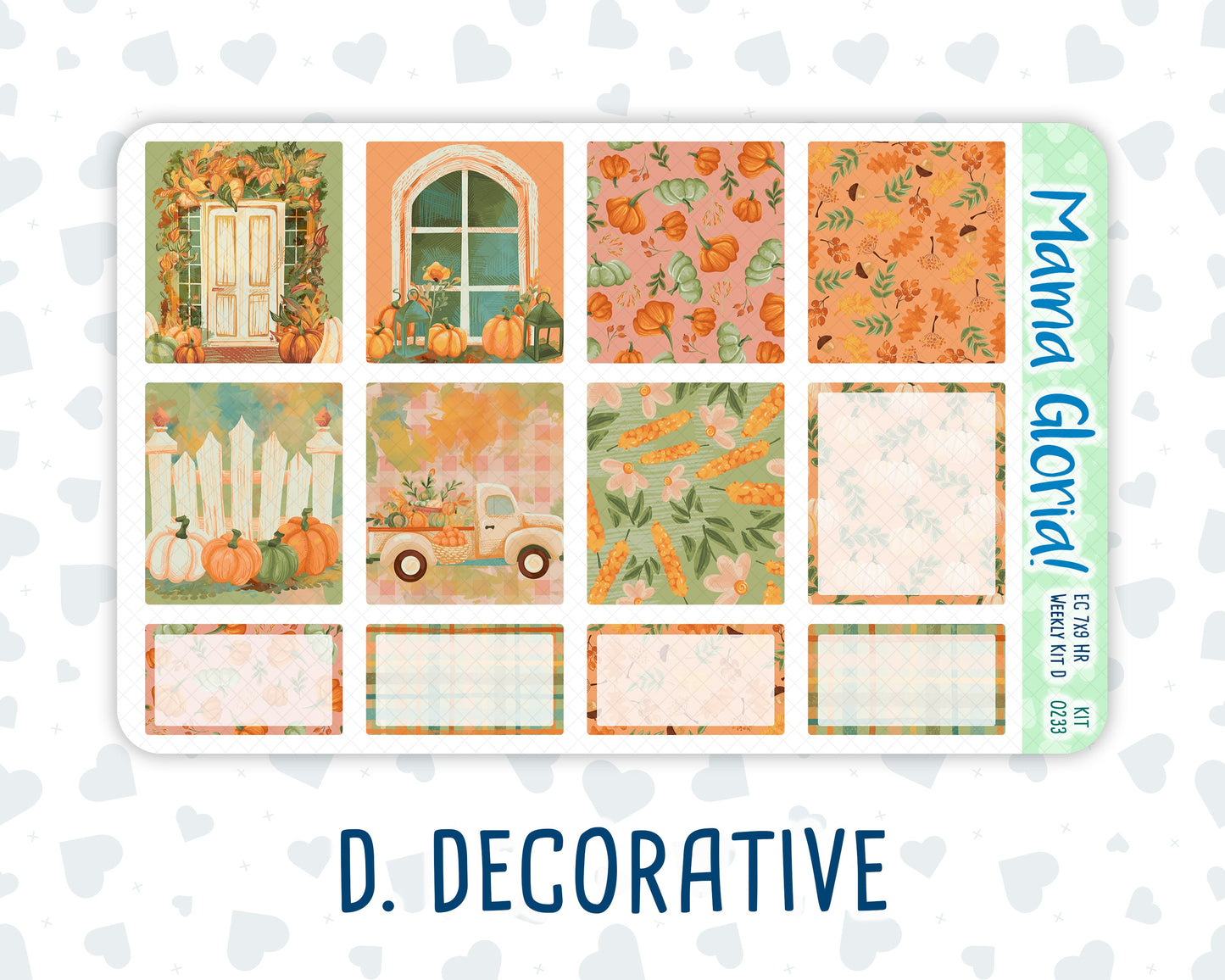 Kit 0233 - 7x9 - Horizontal - Weekly Kit - September - Cinnamon Days
