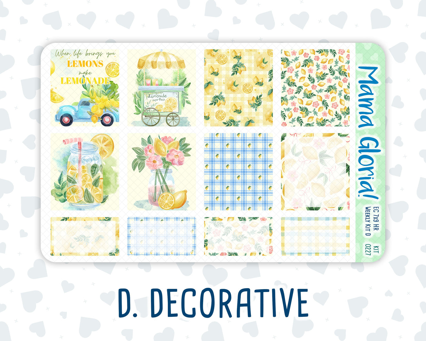 Kit 0227 - 7x9 - Horizontal - Weekly Kit - July - Lemon Grove