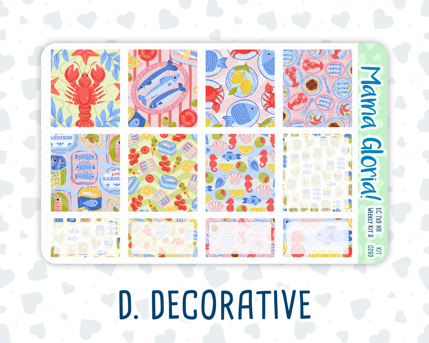 Kit 0269 - 7x9 - Horizontal - Weekly Kit - June - Dolce Mare