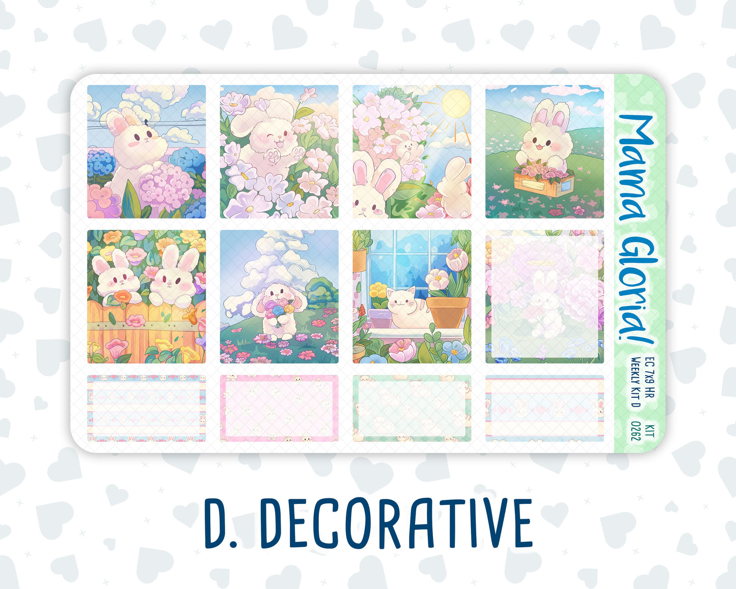 Kit 0262 - 7x9 - Horizontal - Weekly Kit - April - Spring Puffs