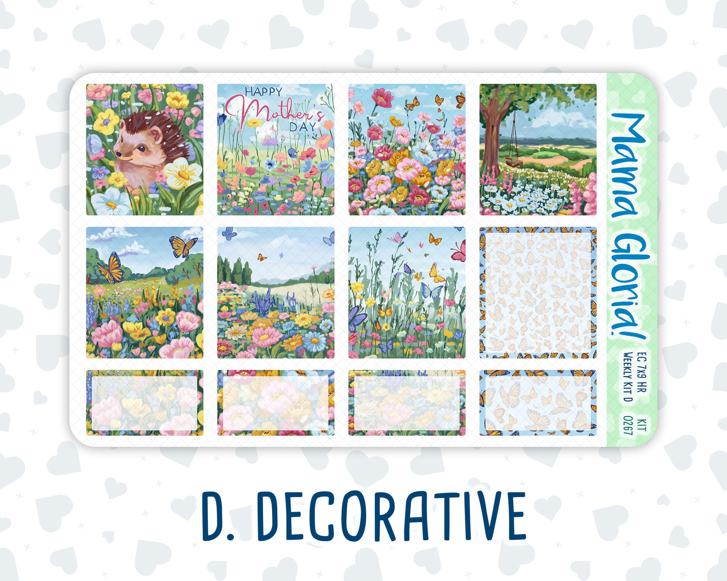 Kit 0267 - 7x9 - Horizontal - Weekly Kit - May - Flowers For Mama