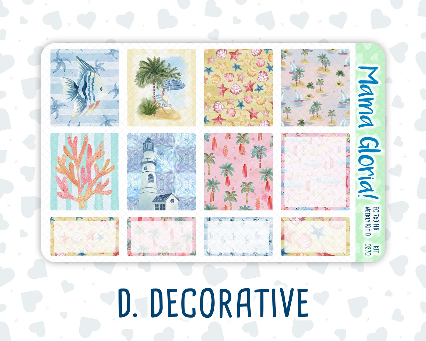 Kit 0270 - 7x9 - Horizontal - Weekly Kit - June - Beachside Bliss