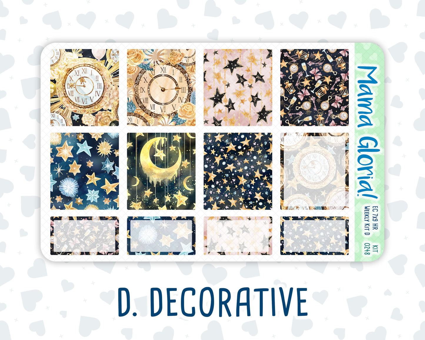 Kit 0248 - 7x9 - Horizontal - Weekly Kit - January - Midnight Countdown