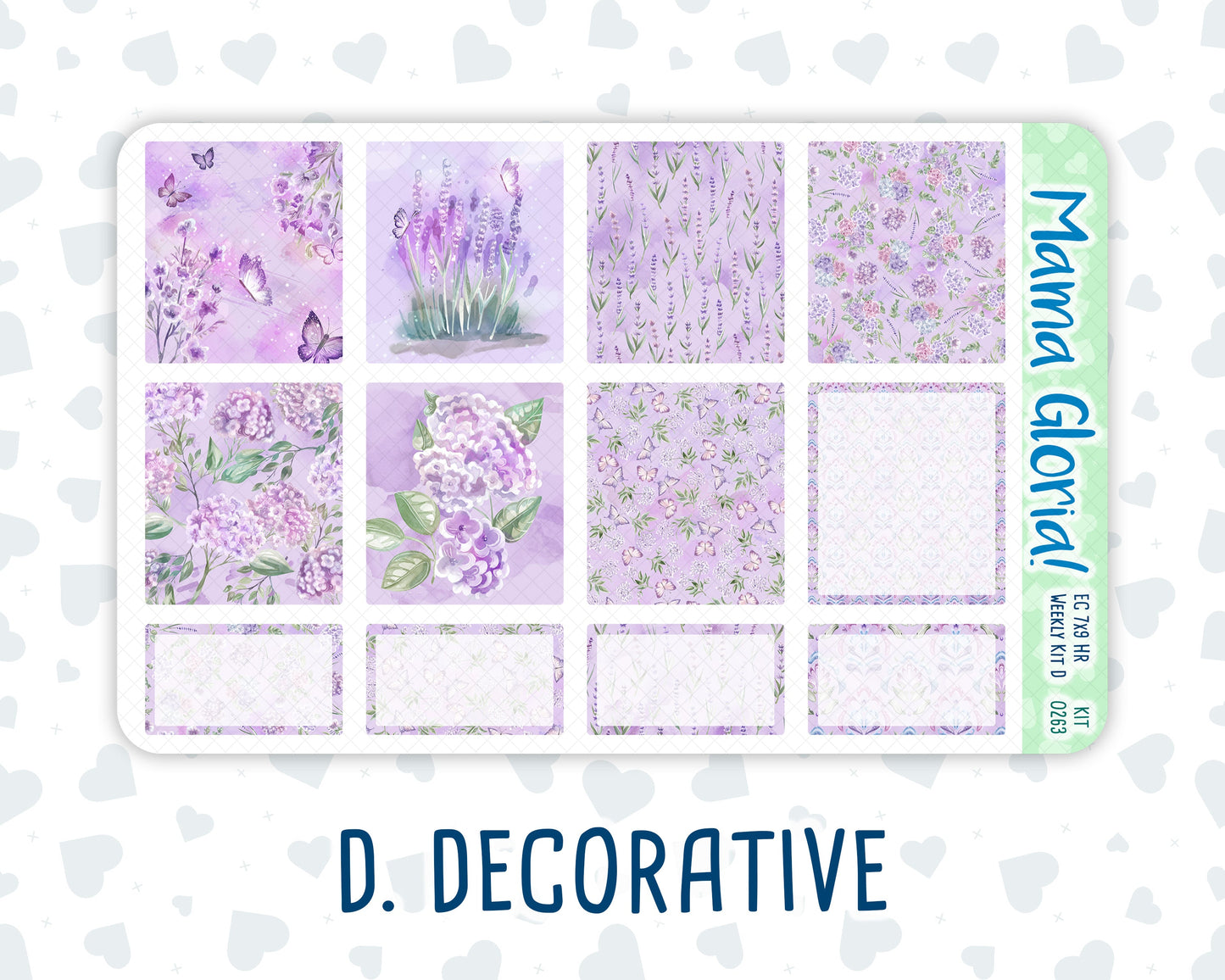Kit 0263 - 7x9 - Horizontal - Weekly Kit - April - Lavender Drift