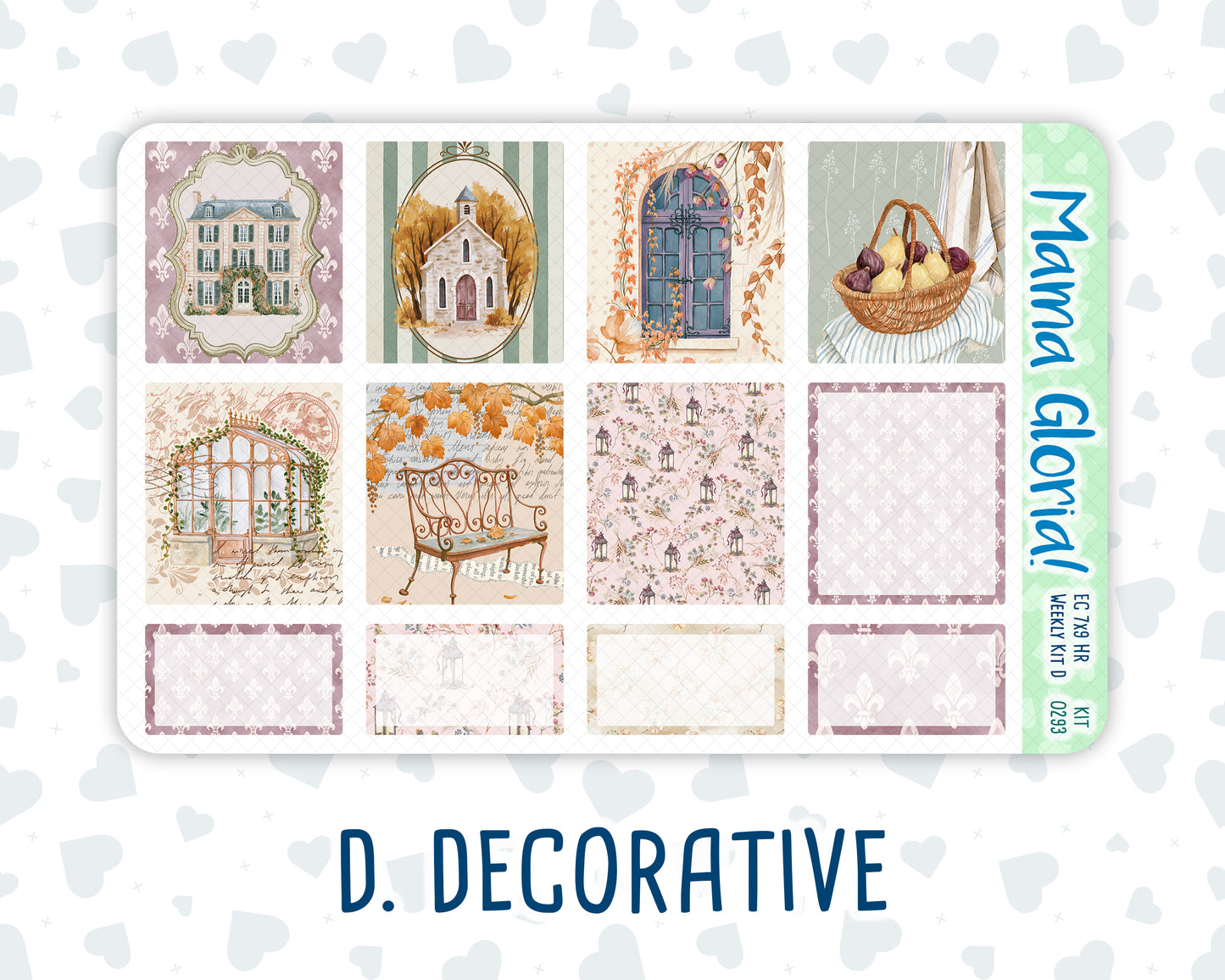 Kit 0293 - 7x9 - Horizontal - Weekly Kit - September - Fleur de Provence