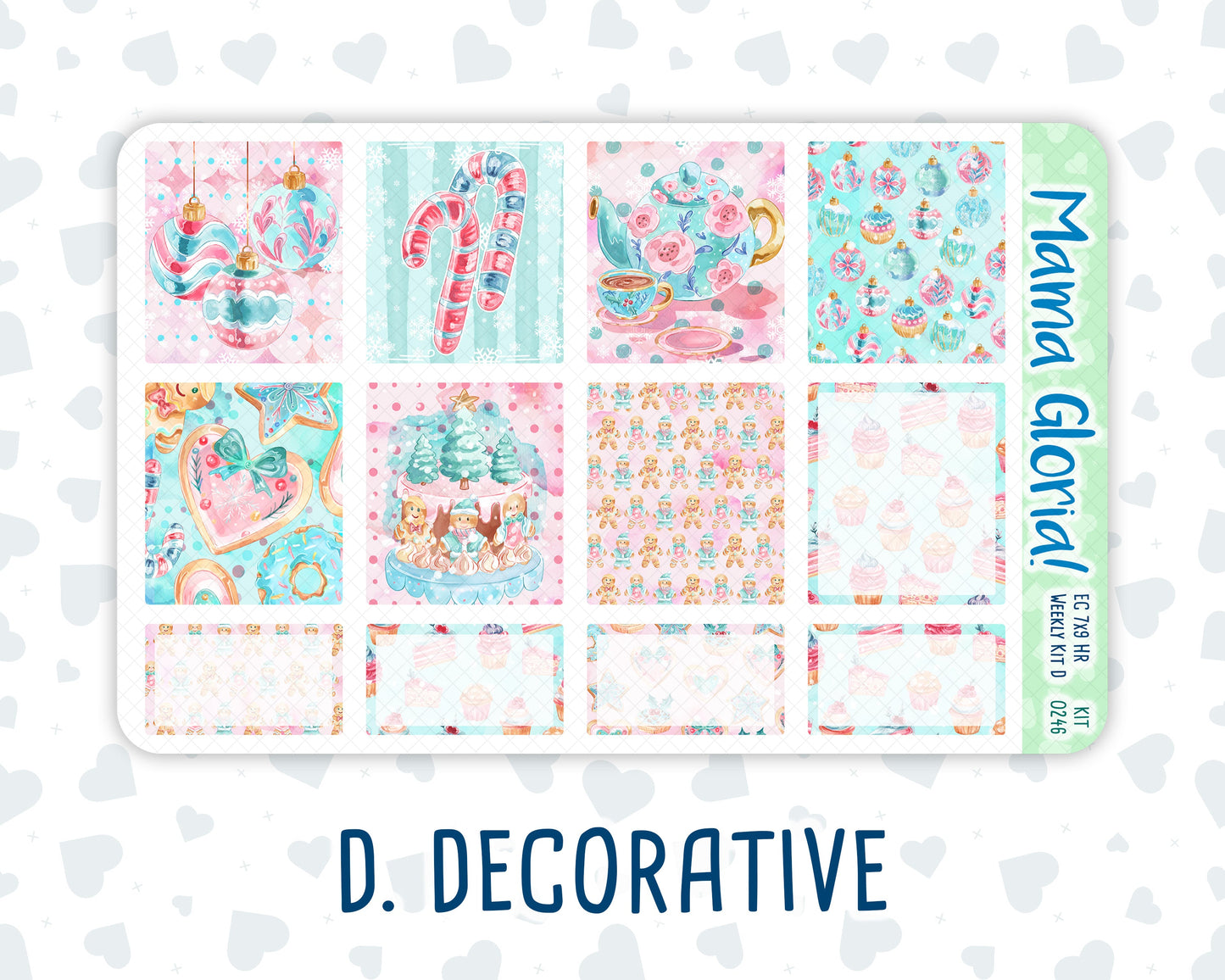 Kit 0246 - 7x9 - Horizontal - Weekly Kit - December - Gingerbread Sweets