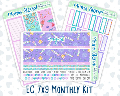 Kit 0230 - 7x9 - EC Monthly Kit - August - School Daze
