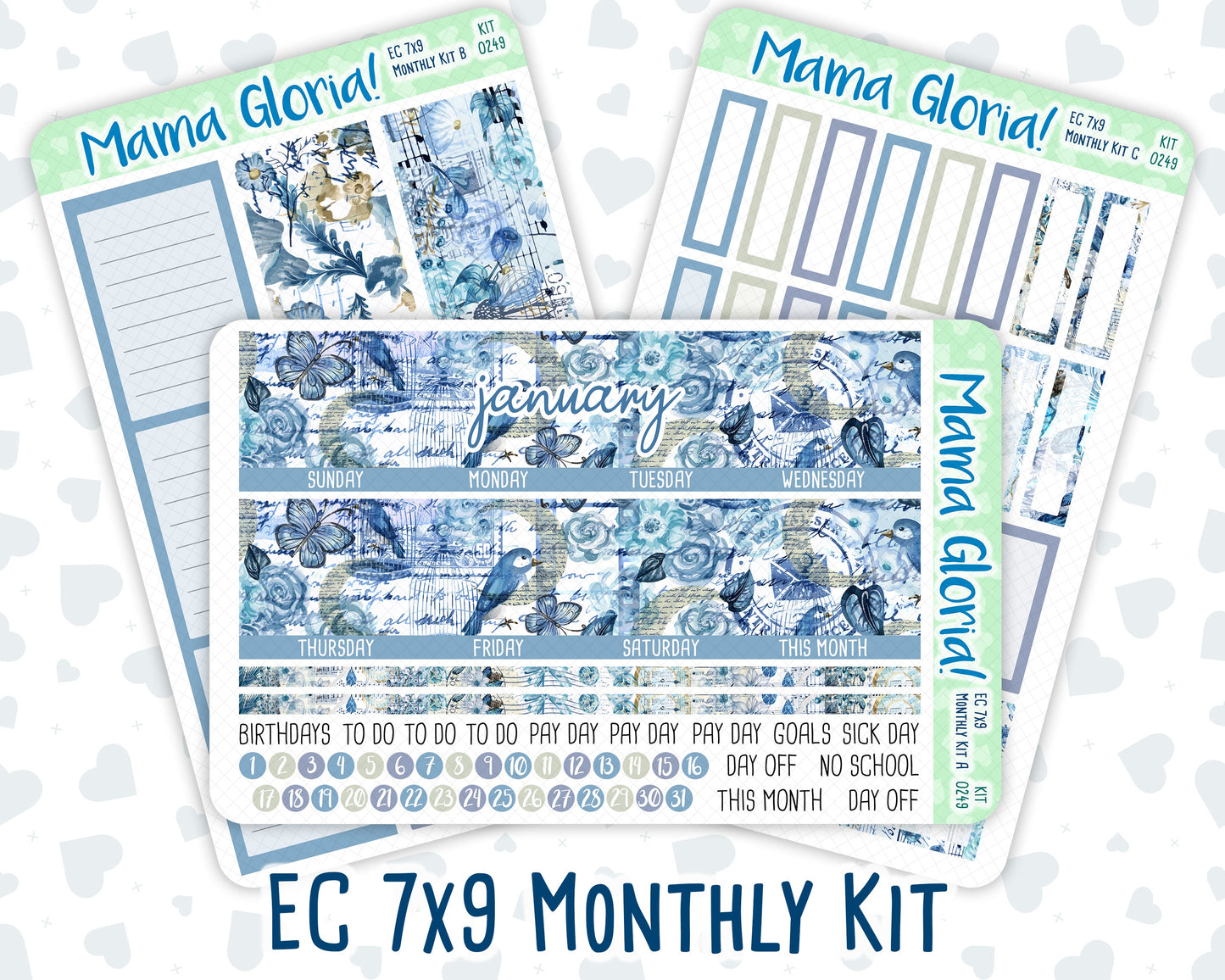 Kit 0249 - 7x9 - EC Monthly Kit - January - Icy Lace