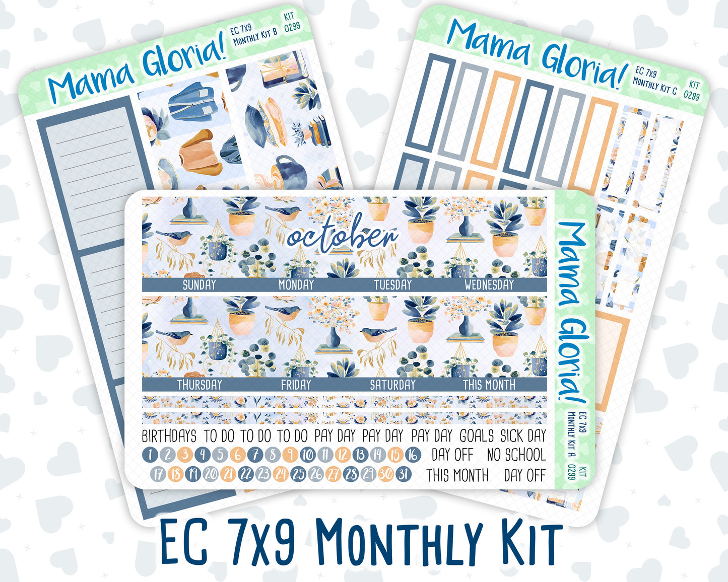 Kit 0299 - 7x9 - EC Monthly Kit - October - Book Nook