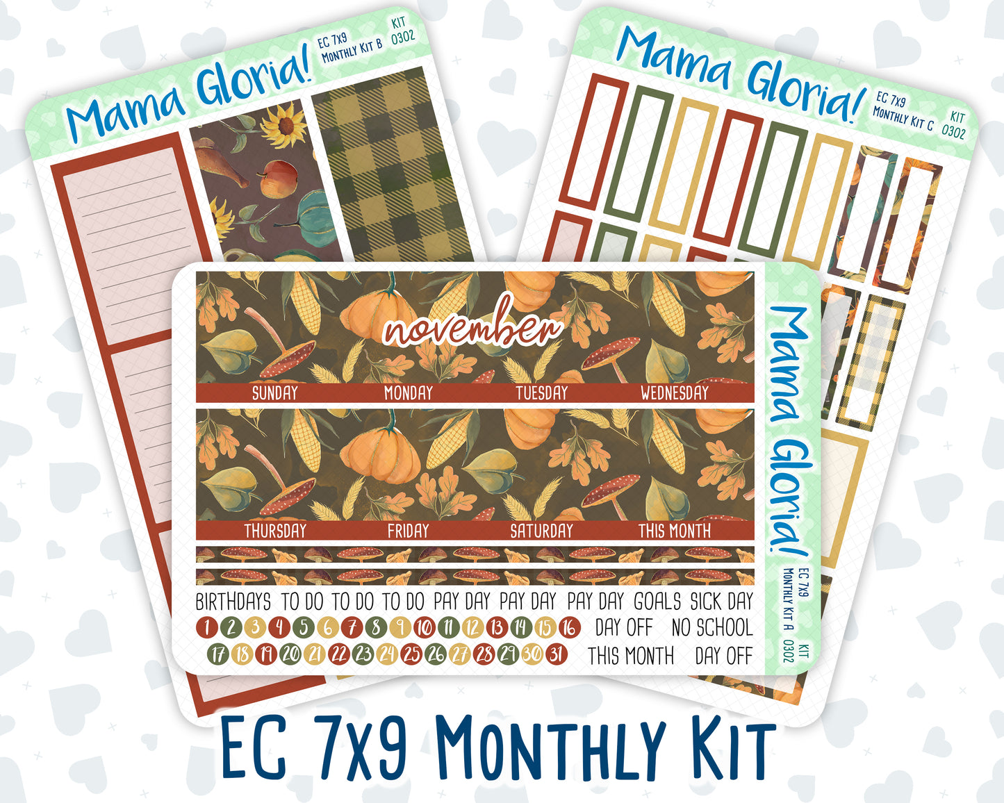 Kit 0302 - 7x9 - EC Monthly Kit - November - Thankful Season
