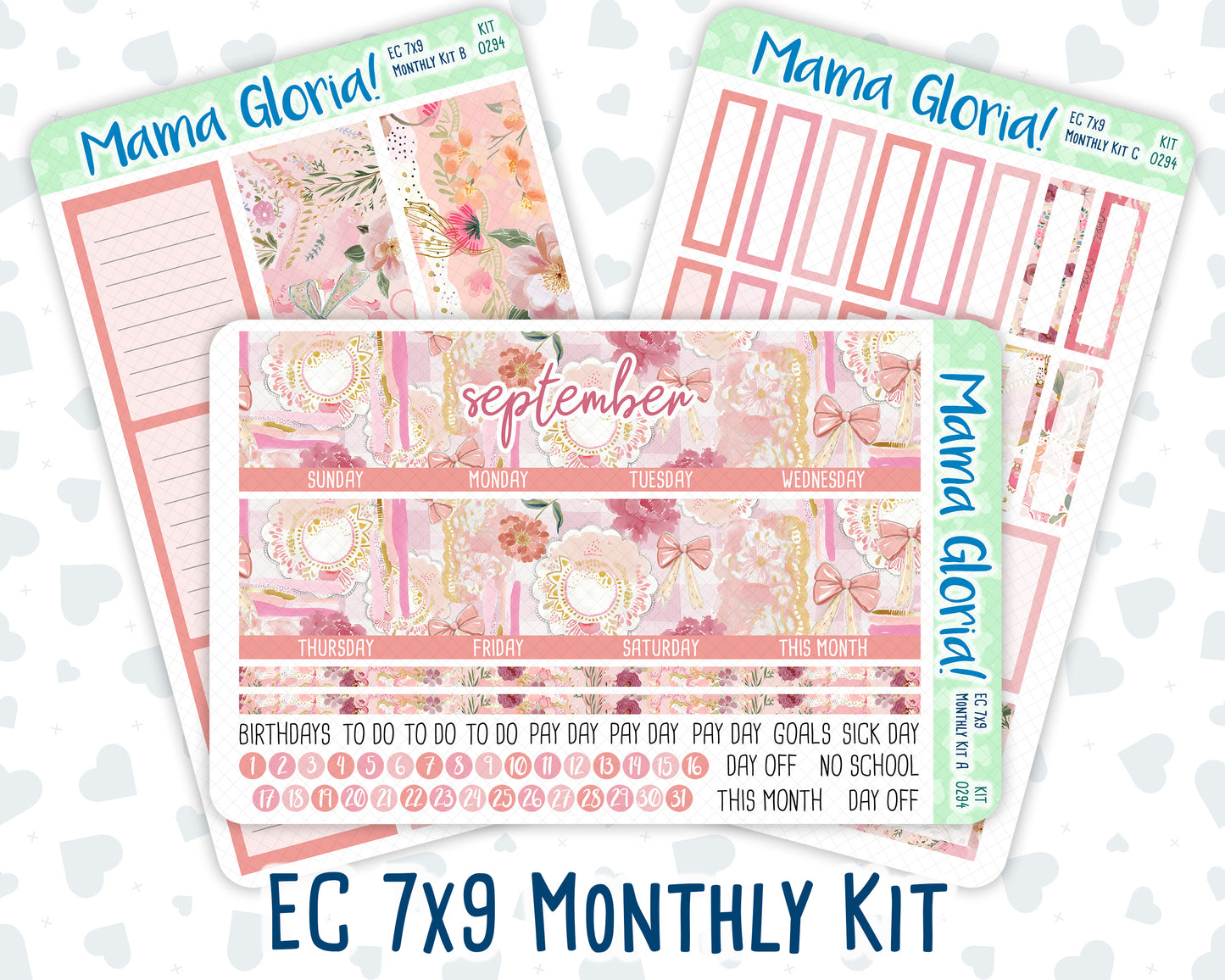 Kit 0294 - 7x9 - EC Monthly Kit - September - Rosy Reveria