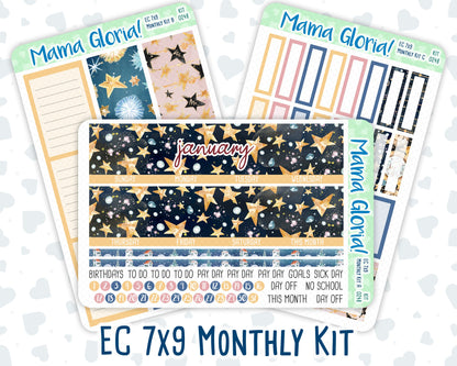 Kit 0248 - 7x9 - EC Monthly Kit - January - Midnight Countdown