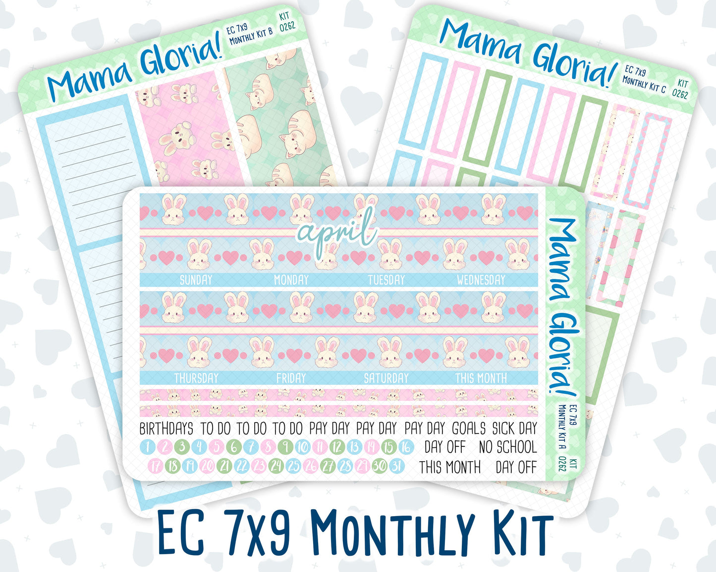 Kit 0262 - 7x9 - EC Monthly Kit - April - Spring Puffs