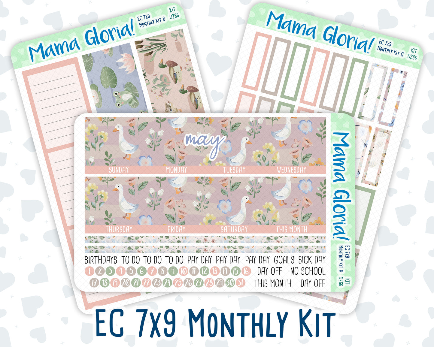 Kit 0266 - 7x9 - EC Monthly Kit - May - Froggy Lake Picnic